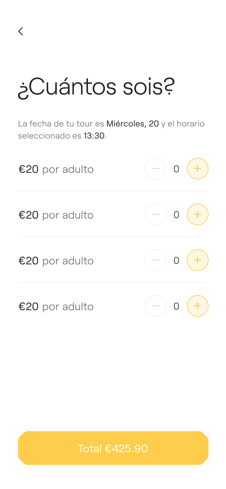 Asientos disponibles en Vee para viajeros